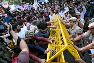 Protests began on Oct 2 demanding the resignation of Election Commission of India chief Gyanesh Kumar.