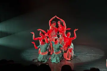 Dancers from Orissa Dance Academy.