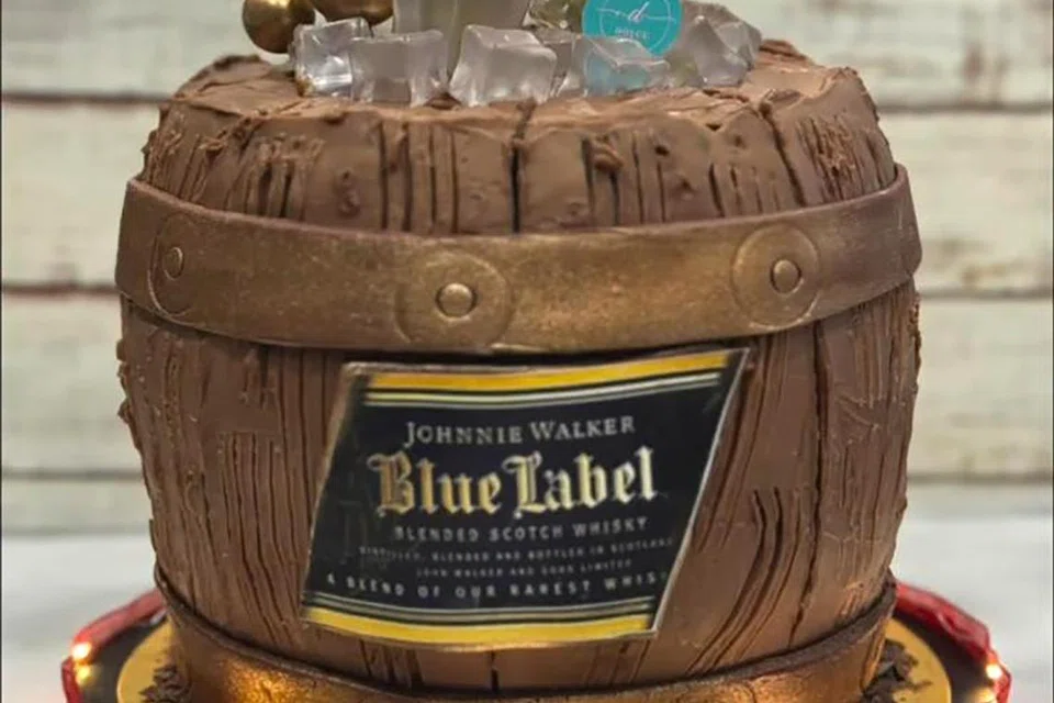 Pastry Chef Dolly Mirpuri’s whisky-inspired cake.