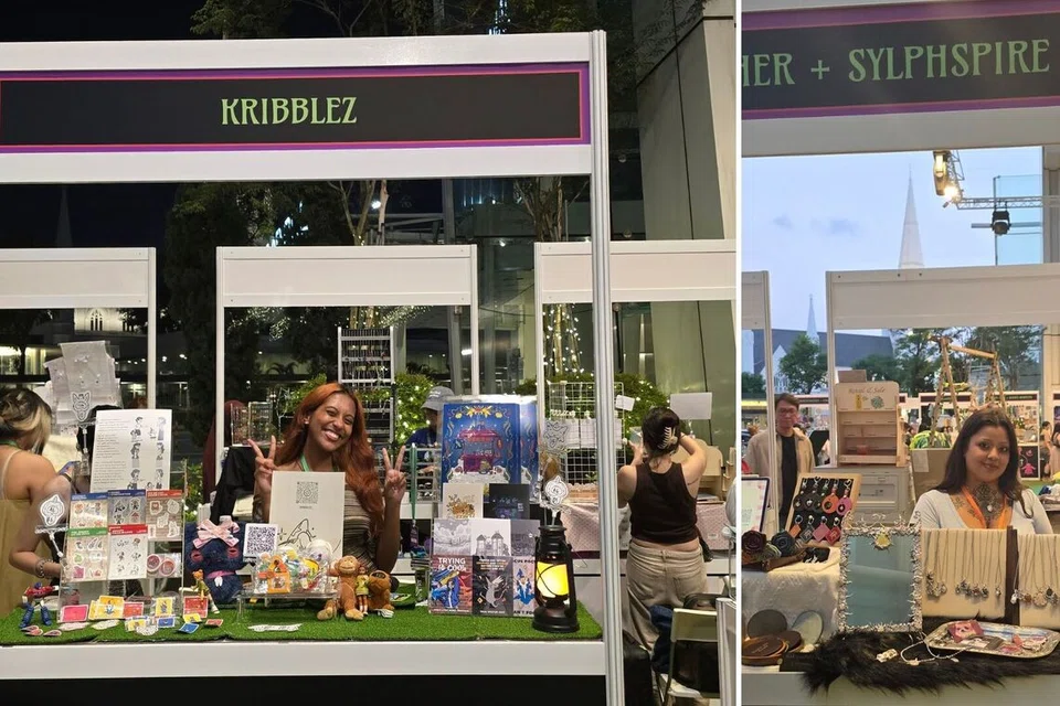 Ms Karina Xyza Selvaraju and Ms Aradhna Gulati were some of the boothers at Pasar MAD-lam.