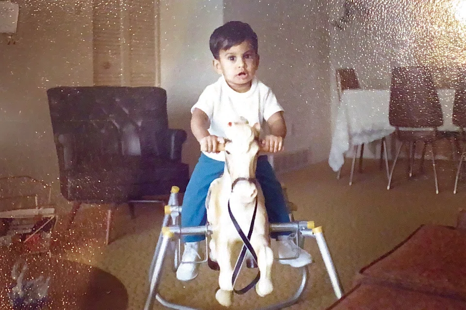 A childhood photo of Mr Paul Thoppil.