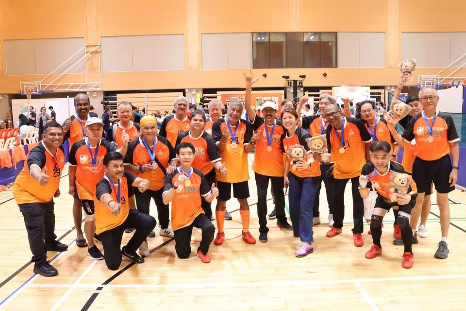 The team with their medals at the 2026 15M Health Games at NHG Healthiverse