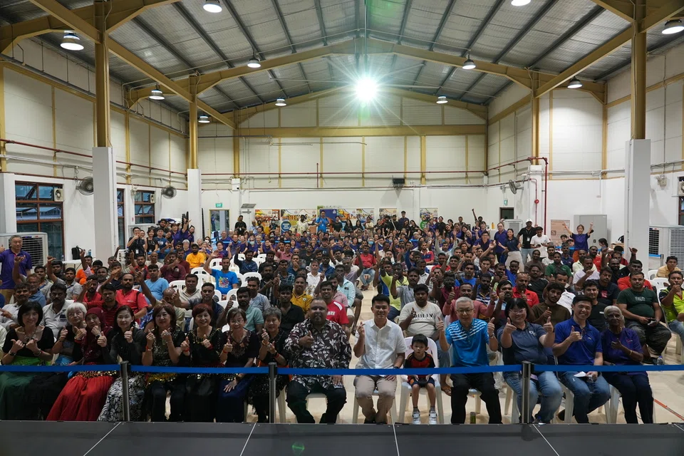 A total of 120 senior volunteers hosted 840 migrant workers at the Kaki Bukit Recreation Centre to celebrate Deepavali.