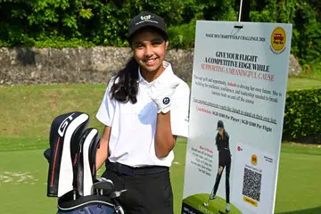 Jainab Javed during her outing at the Sentosa Golf Club’s The Tanjong course.