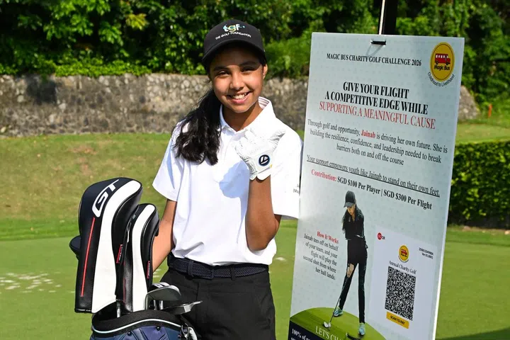 Jainab Javed during her outing at the Sentosa Golf Club’s The Tanjong course.