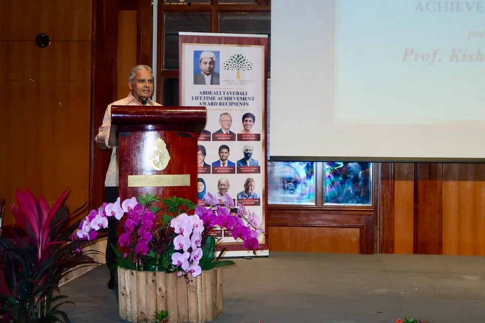 Prof Kishore shared the pivotal moments that brought him to this juncture in his life - one of them was being awarded the President’s scholarship.