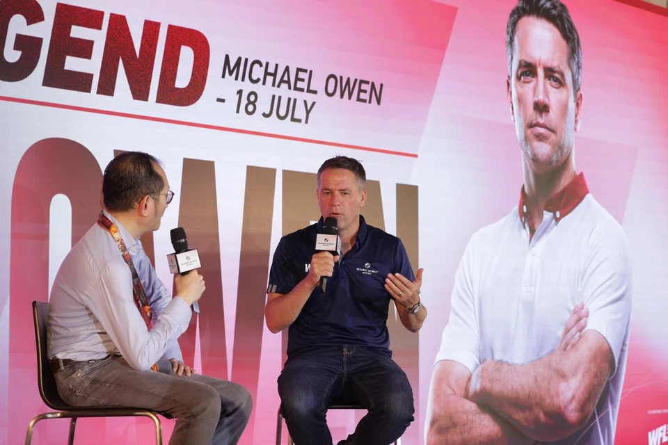 Michael Owen is in Singapore as part of Resorts World Sentosa’s multi-day fan engagement campaign.