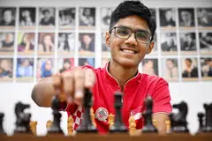 Singapore’s fifth and youngest chess grandmaster Siddharth Jagadeesh.