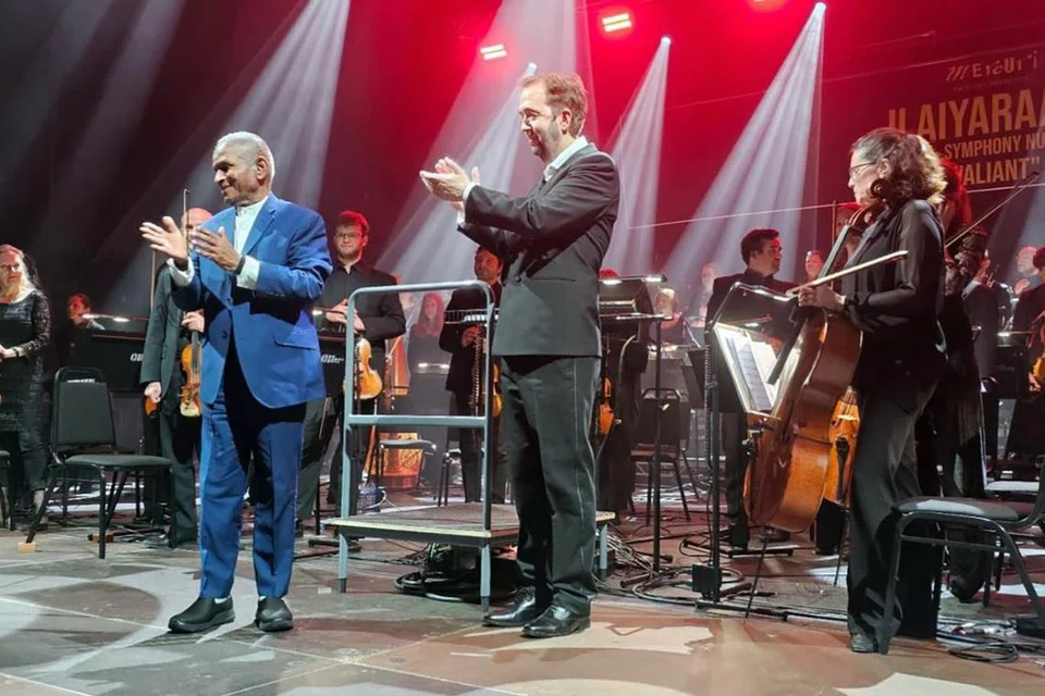 Ilaiyaraaja earning applause after the London show.