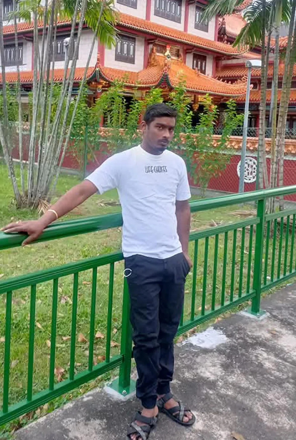 Construction worker Aridosalu Arulraj. 