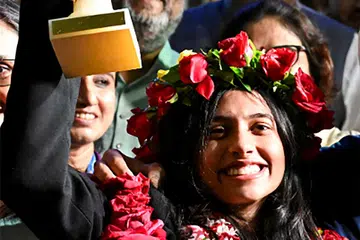 Divya Gets Grand Welcome After Historic Chess Triumph