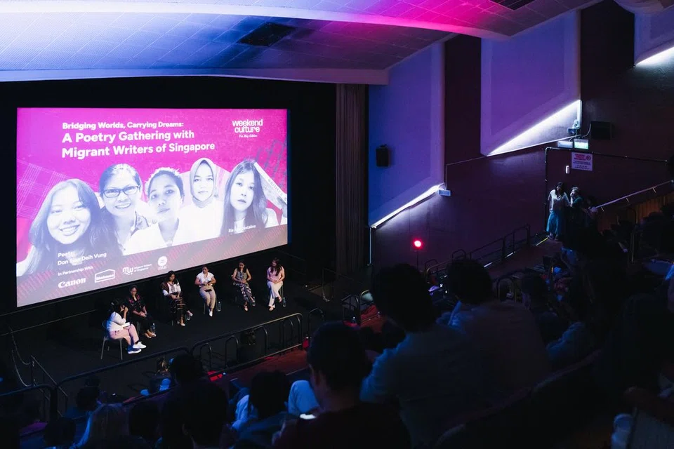 Bridging Worlds, Carrying Dreams, A Poetry Gathering with Migrant Writers of Singapore at Filmhouse.