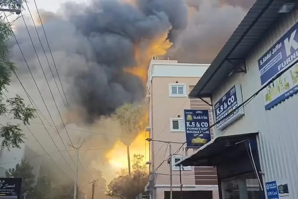 சென்னை ராமாபுரத்தில் தீவிபத்து