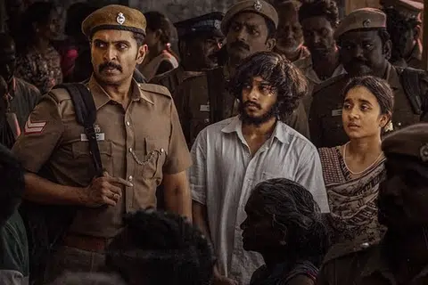 ‘சிறை’ படத்தில் போலிசாக நடித்திருக்கும் விக்ரம் பிரபு.