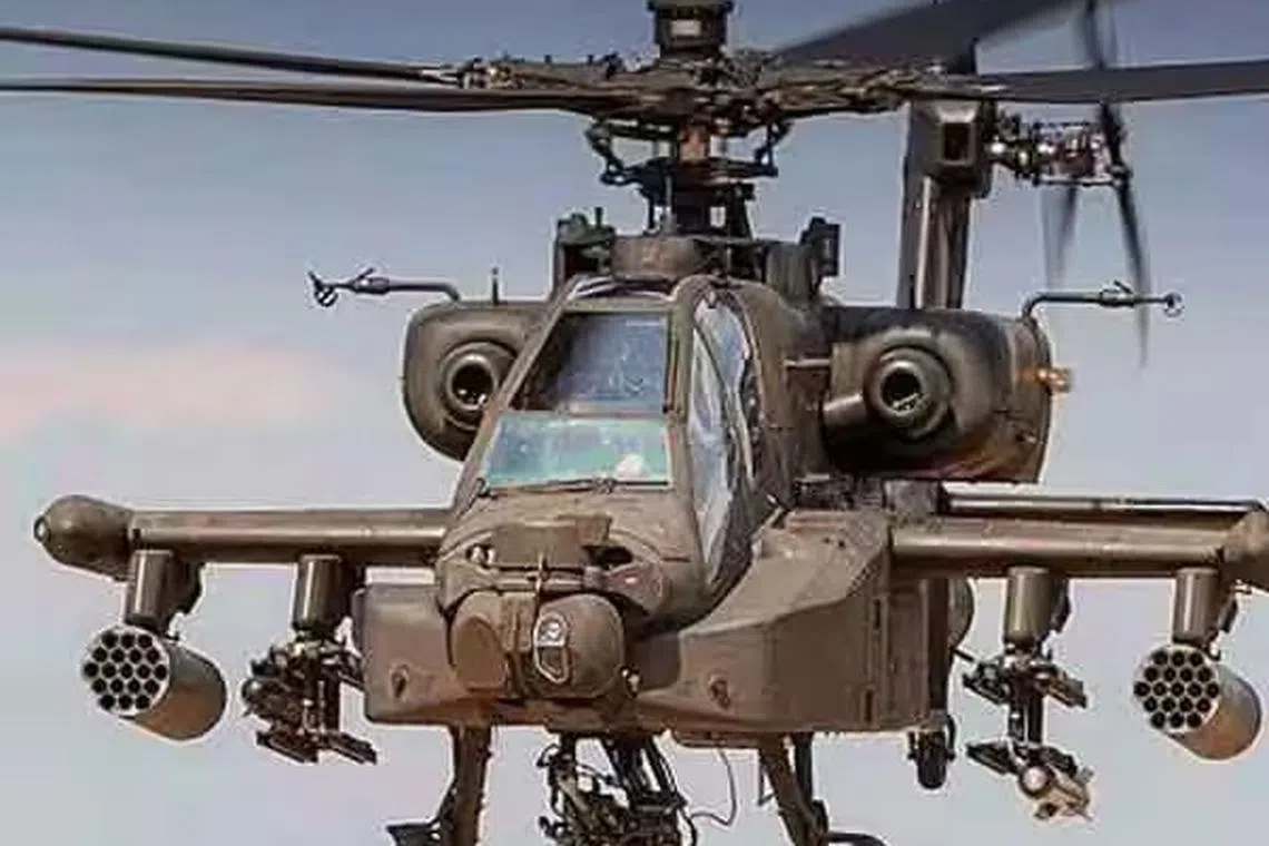 இந்தியாவுக்கு மூன்று அமெரிக்க அப்பாச்சி ஹெலிகாப்டர்கள்