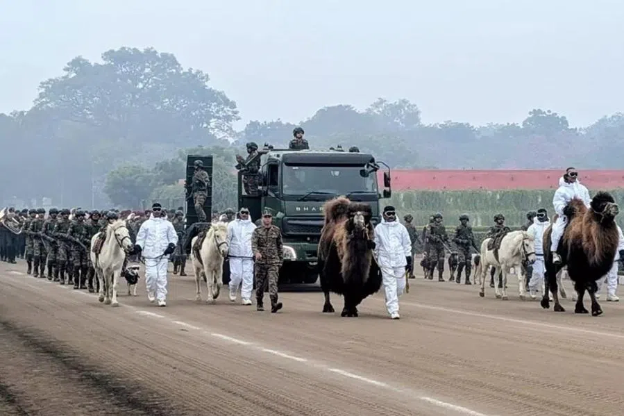 செங்கோட்டை அணிவகுப்பில் முதன்முறையாக இந்திய ராணுவத்தின் கால்நடைப்பிரிவு பங்கேற்பு