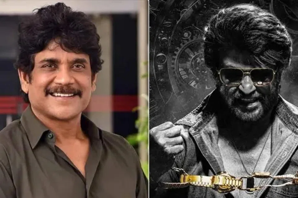 தெலுங்கு நடிகர் நாகார்ஜுனா, ரஜினி.