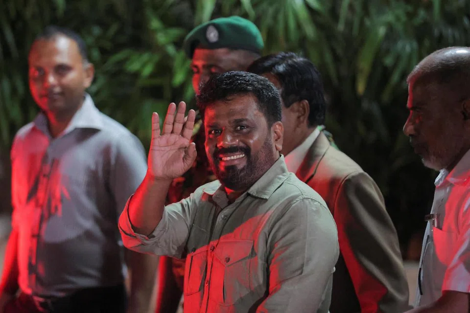 இலங்கையின் தேசிய மக்கள் சக்திக் கூட்டணியின் தலைவர் அனுர குமார திசாநாயக, 55.