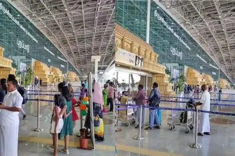 ரயில், பேருந்துகளில் இடம் கிடைக்காதவர்கள் விமானங்களில் செல்லத் திட்டமிட்டதால் விமானக் கட்டணங்கள் பன்மடங்கு அதிகரித்தன.