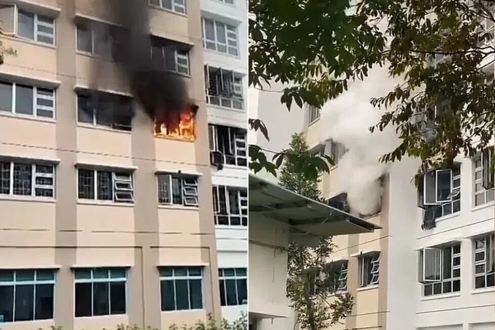 செம்பவாங் அடுக்குமாடி வீட்டில் தீ; இருவர் மருத்துவமனையில்