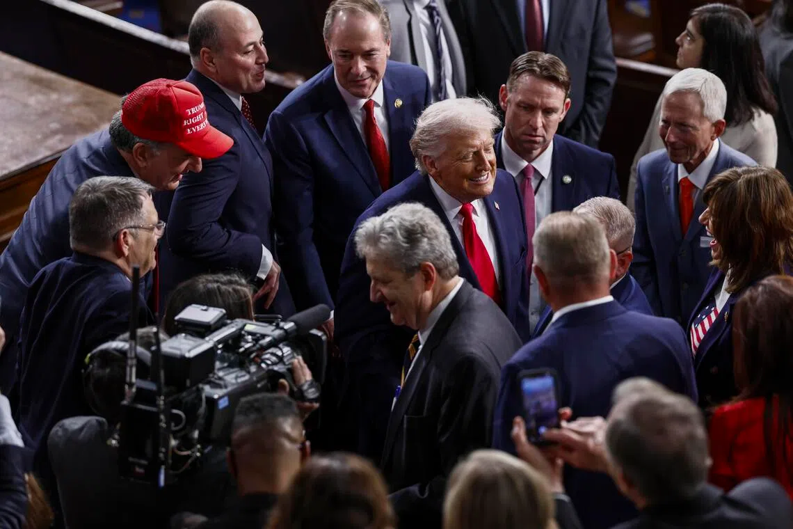 யுகங்களுக்கான திருப்புமுனை: முதலாண்டு நிறைவுக் கூட்டத்தில் டிரம்ப் பெருமிதம்