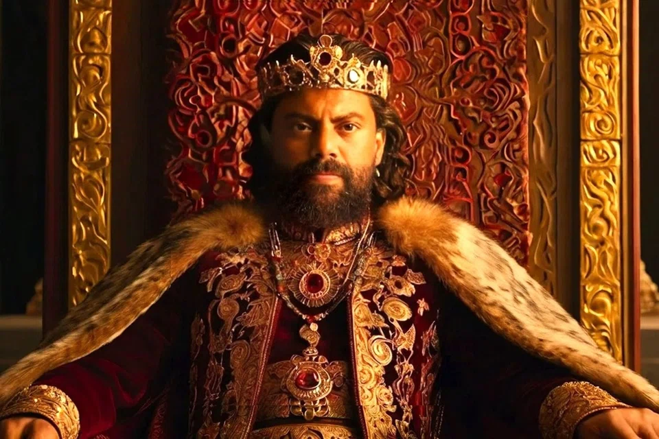 படத்தில் மன்னன் அப்ரஹாவாக மில்லத் அகமது.