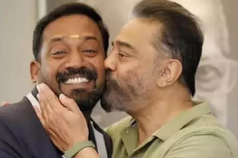 கமலுடன் ரோபோ சங்கர்.