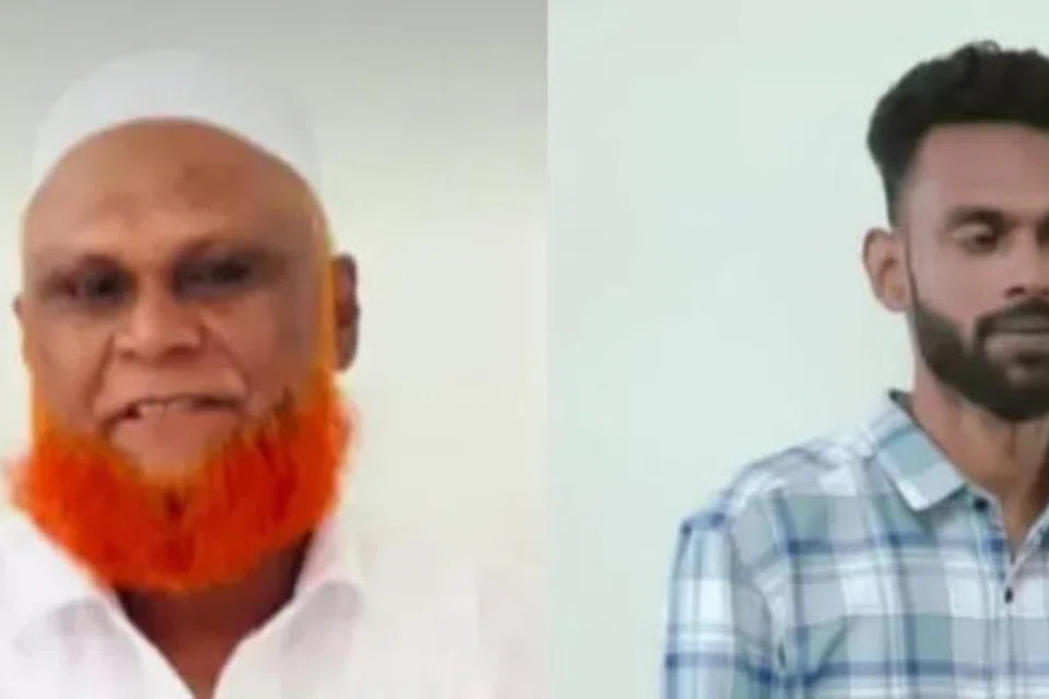 கொல்லப்பட்ட சுலைமான் (இடது), கொலை செய்த முஸ்தபா.