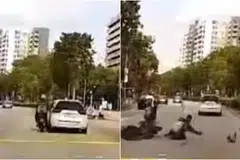 ஈசூனில் காரும் மோட்டார்சைக்கிளும் மோதிக்கொண்ட விபத்தில், 27 வயது துணைக்காவல்படை அதிகாரி  காயம் அடைந்தார்.