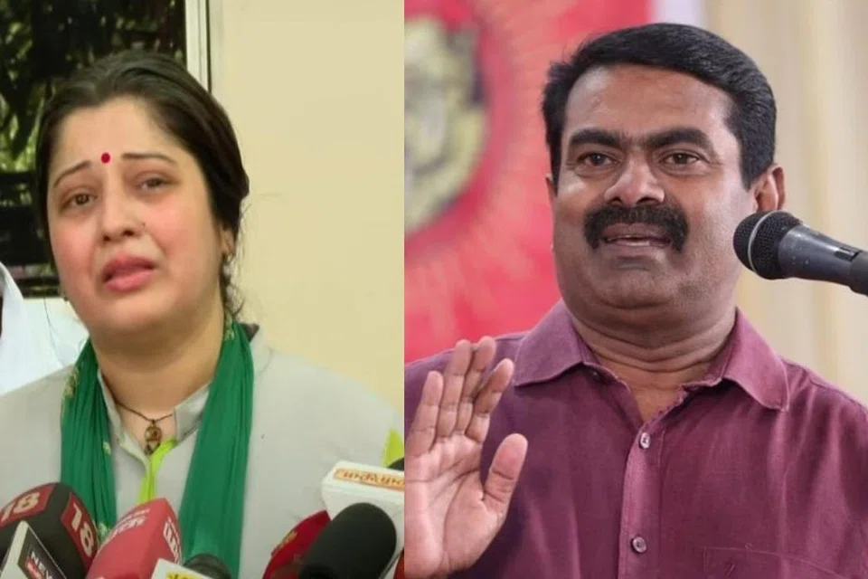 விஜயலட்சுமி, சீமான்.
