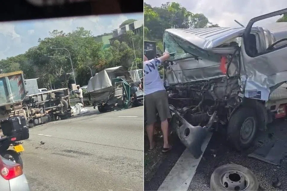 விபத்தில் காயமடைந்த ஐவரில் மூவர் கூ டெக் புவாட் மருத்துவமனைக்கும் இருவர் உட்லண்ட்ஸ் மருத்துவமனைக்கும் அழைத்துச்செல்லப்பட்டனர்.