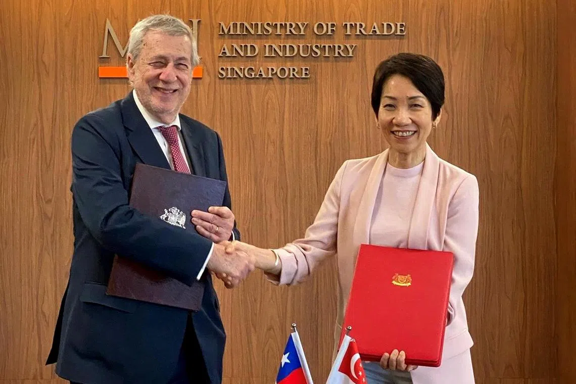 கரிம ஊக்கப் புள்ளி தொடர்பில் சிங்கப்பூர் - சிலி இடையே உடன்பாடு