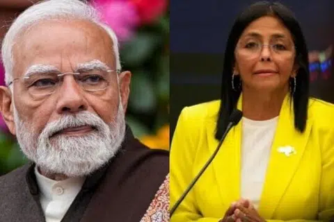 வெனிசுவேலாவின் தற்காலிக அதிபர் டெல்ஸி ரோட்ரிகெஸ் இந்தியப் பிரதமர் நரேந்திர மோடியுடன் முதல்முறை தொலைபேசிவழி பேசியுள்ளார்.