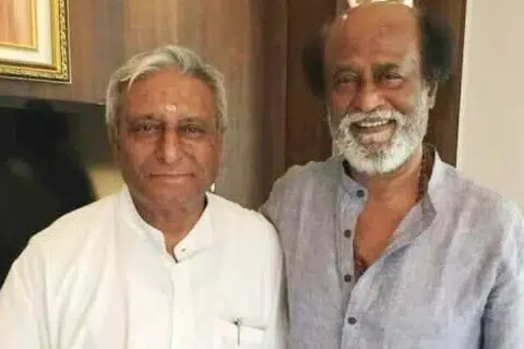 சகோதரர் சத்யநாராயண ராவுடன் ரஜினி.