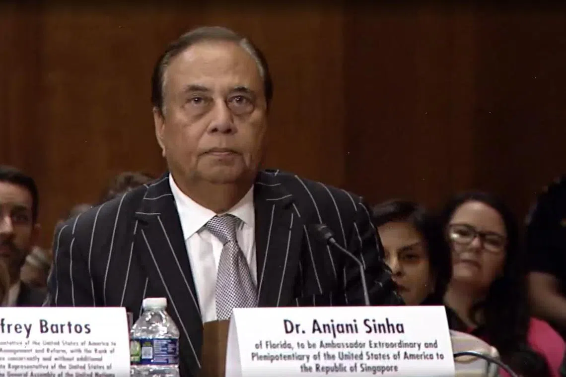 சிங்கப்பூருக்கான அமெரிக்கத் தூதர் உறுதிபடுத்தப்படலாம்