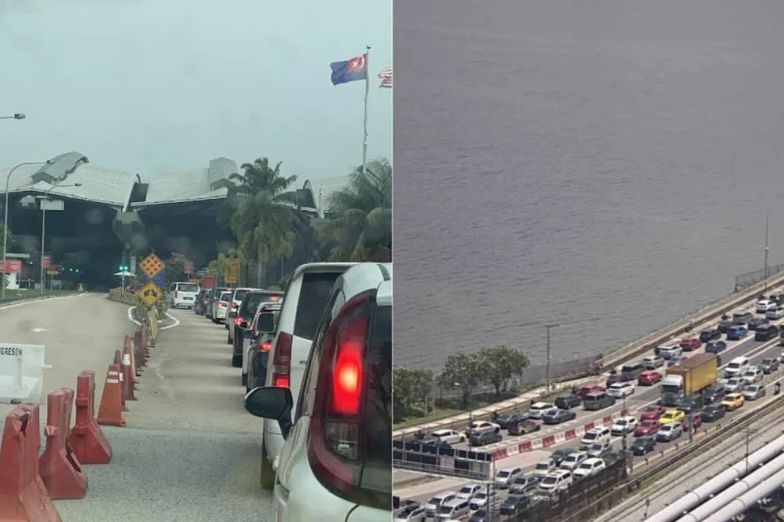 உட்லண்ட்ஸ், துவாஸ் சோதனைச்சாவடிகளில் கடும் போக்குவரத்து நெரிசல்