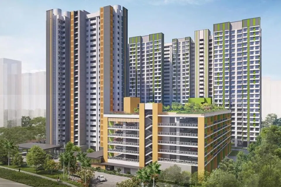 புதிய வீடுகள் பிடோக் (பிடோக் சவுத் புளூம், படத்தில்), குவீன்ஸ்டவுன், சுவா சூ காங், ஹவ்காங், பொங்கோல், உட்லண்ட்ஸ் ஆகிய பகுதிகளில் உள்ள ஏழு திட்டங்களின் கீழ் வழங்கப்படுகின்றன.