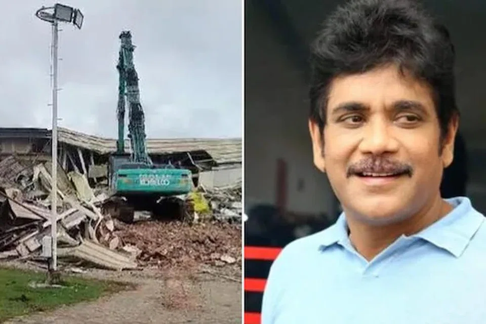 நடிகர் நாகார்ஜுனாவிற்குச் சொந்தமான, ஹைதராபாத் நகரில் ‘என் கன்வென்ஷன் சென்டர்’ என்ற மண்டபம் இடிக்கப்பட்டது.