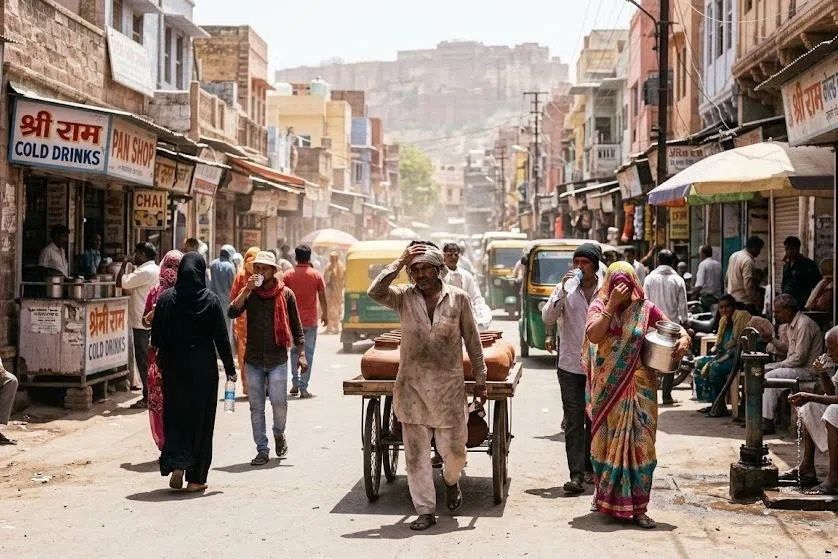 ஏப்ரல்-ஜூன் மாதங்களில் இந்தியாவின் சில பகுதிகளில் அனல் காற்று