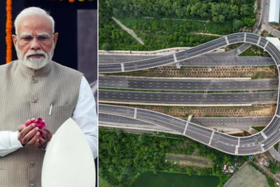 துவாரகா நெடுஞ்சாலையின் ஒரு பகுதியை பிரதமர் மோடி திறந்துவைத்தார்.