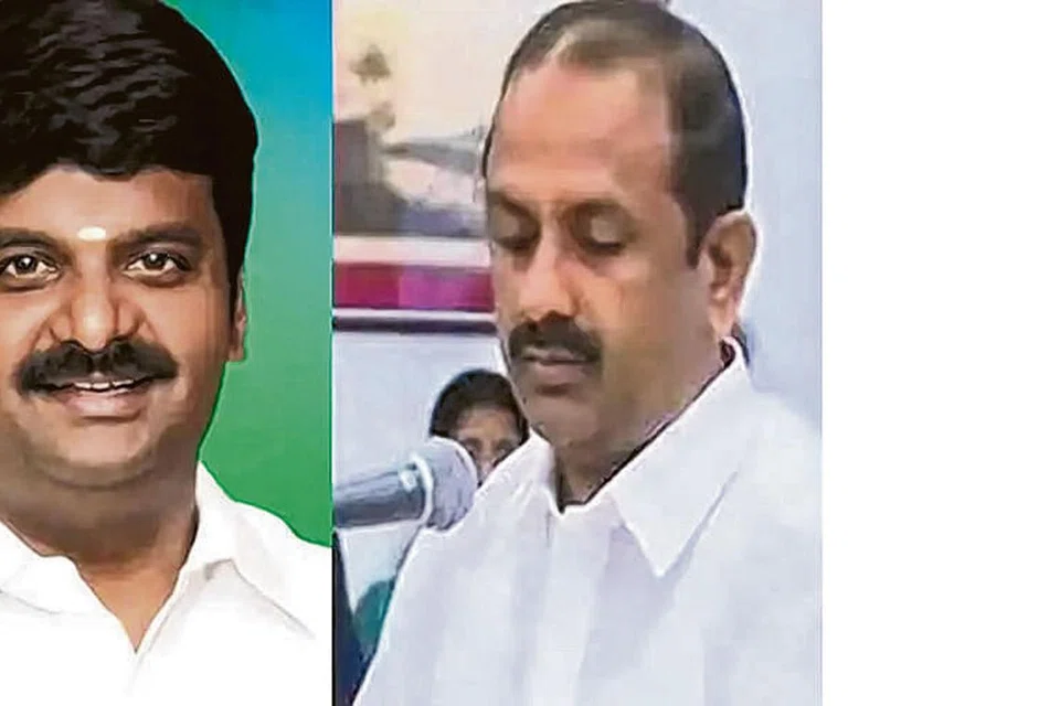முன்னாள் அமைச்சர்கள் ரமணா, விஜயபாஸ்கர் (வலது). குட்கா வழக்கு, லஞ்ச ஒழிப்­புத்­துறை சோதனை, ஜெய­லலிதா மரண விசா­ரணை என மூன்றுவித­ விசா­ர­ணை ­களை எதிர்நோக்கு கிறார் விஜயபாஸ்கர்.படங்கள்: ஊடகம் 