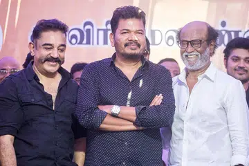 கமல், இயக்குநர் சங்கர், ரஜினி.