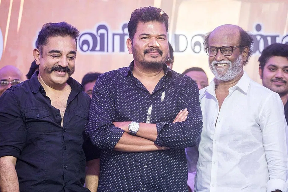 கமல், இயக்குநர் சங்கர், ரஜினி.