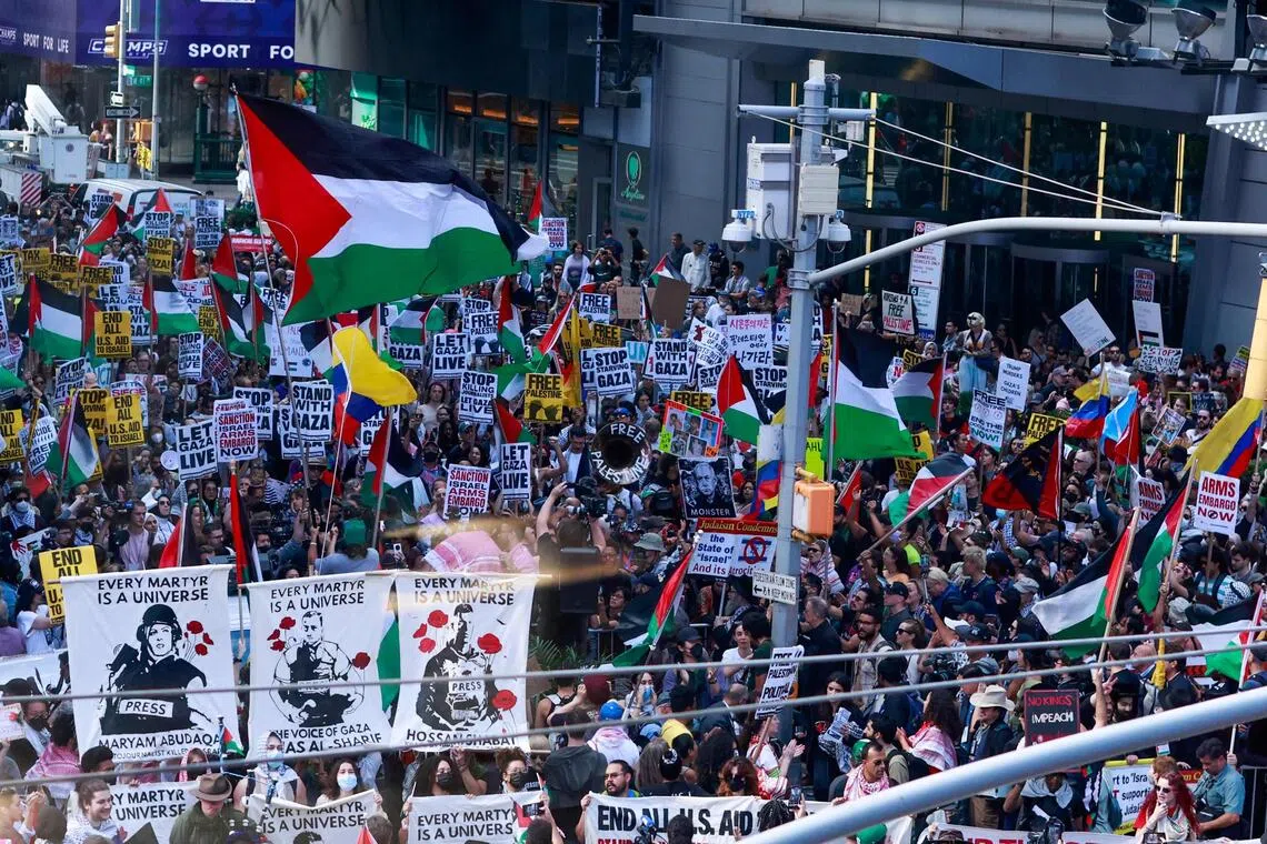 நெட்டன்யாகு வருகையால் நியூயார்க்கில் ஆர்ப்பாட்டம்