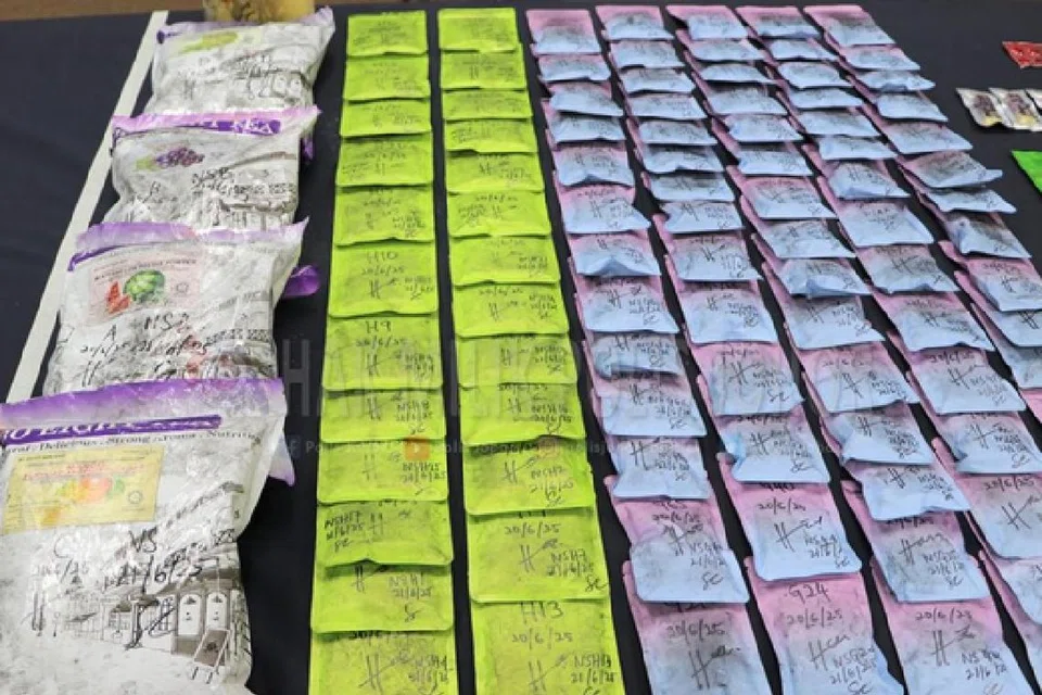 1.7 மில்லியன் ரிங்கிட் (S$500,000) பெறுமானமுள்ள போதைப்பொருள் பறிமுதல் செய்யப்பட்டது.