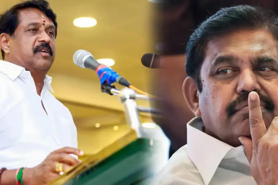 நயினார் நாகேந்திரன் (இடது) எடப்பாடி பழனிசாமி. 