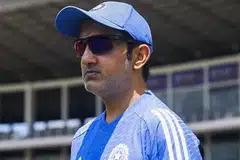 இந்திய கிரிக்கெட் அணியின் தலைமைப் பயிற்றுநர் கௌதம் காம்பீர்.