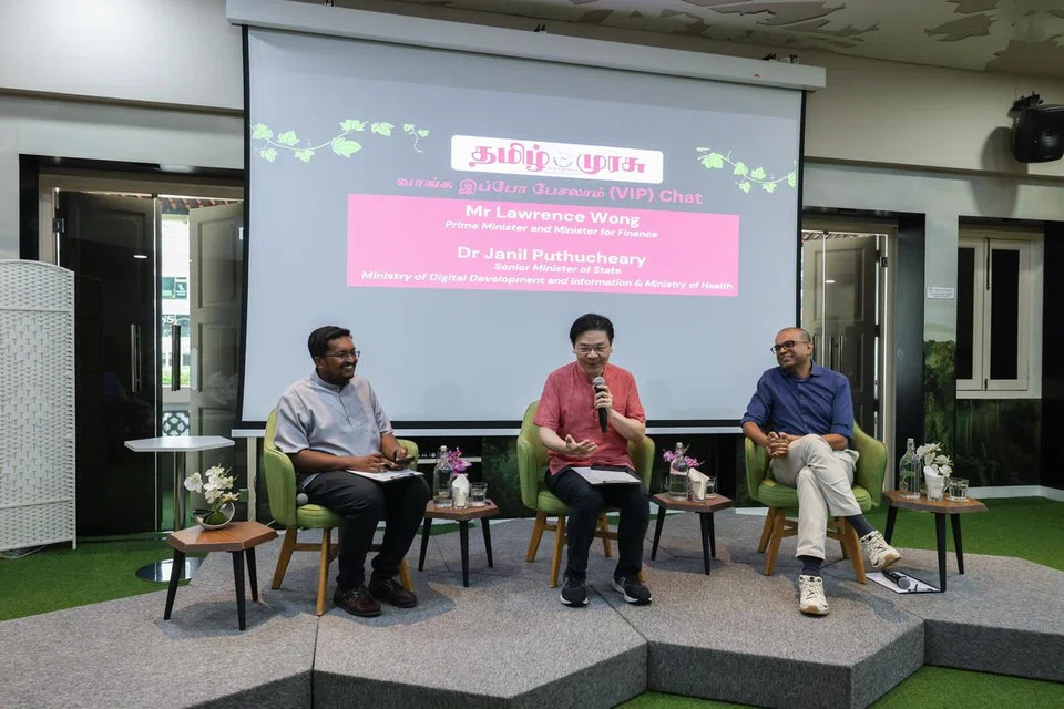 கலந்துரையாடலில் சிறப்பு விருந்தினராகக் கலந்துகொண்டு பேசினார் பிரதமர் வோங். அவருடன் தகவல், மின்னிலக்க மேம்பாடு, சுகாதார மூத்த துணை அமைச்சர் ஜனில் புதுச்சேரியும் கலந்துகொண்டார். தமிழ் முரசு செய்தி ஆசிரியர் இர்ஷாத் முஹம்மது கலந்துரையாடலை வழநடத்தினார்.