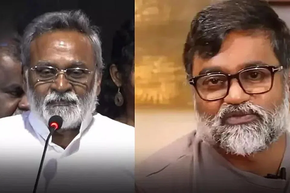 இயக்குநர் கஸ்தூரி ராஜா, அவரது மகன் இயக்குநர் செல்வராகவன்.