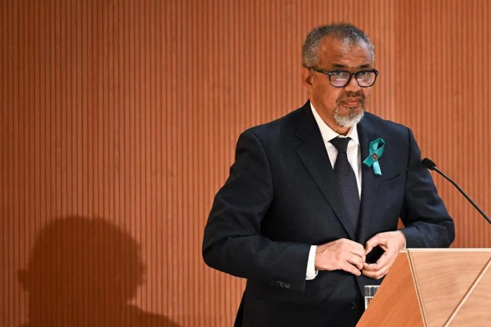உலகச் சுகாதார நிறுவனத்தின் வருடாந்தரச் சந்திப்பில் டாக்டர் டெட்ரோஸ் பேசினார்.